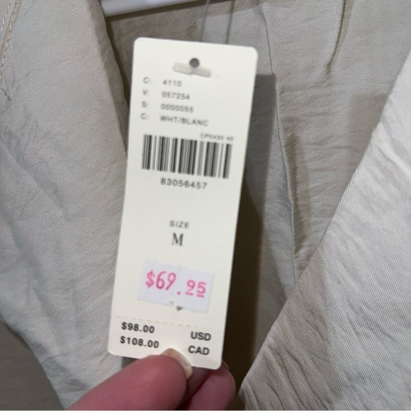 Anthropologie The Dylon Long-Sleeve Wide-Placket Top Medium NWT - Picture 5 of 7